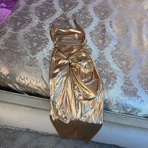 Metallic Gold Dress
